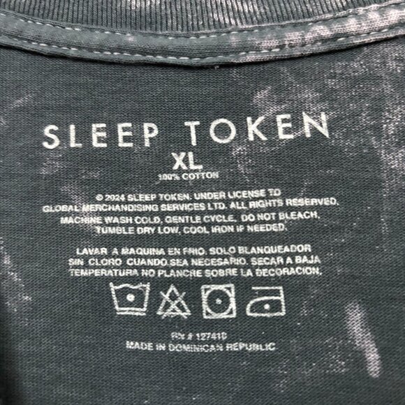 Sleep Token Take Me Back to Eden Rock Band Mineral Wash T-Shirt Extra Large - Picture 4 of 4
